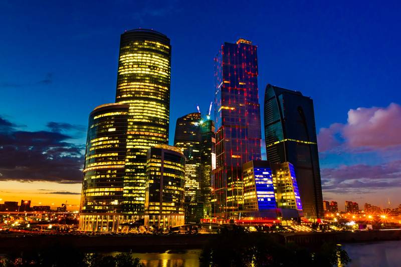 Moscow Russia Night